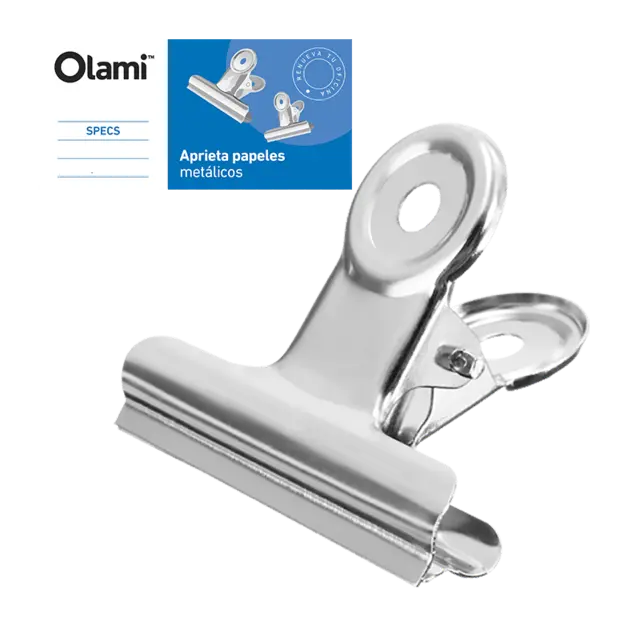 APRIETAPAPEL OLAMI CROMADO MT704 63mm.                      