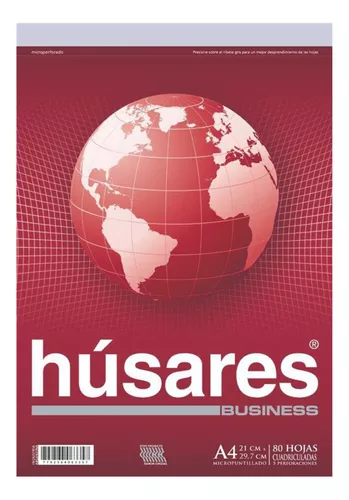 BLOCK ENGOMADO HUSARES    A4          80h.                  