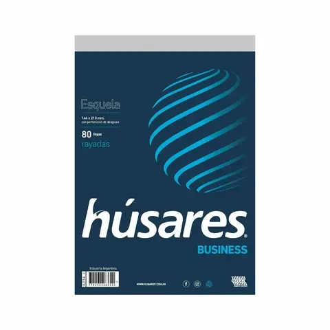 BLOCK ENGOMADO HUSARES    A5          80h.                  