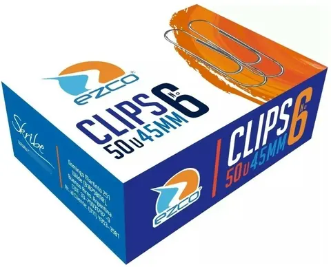 BROCHES CLIPS EZCO  ACERO    Nº 6  50u.                     