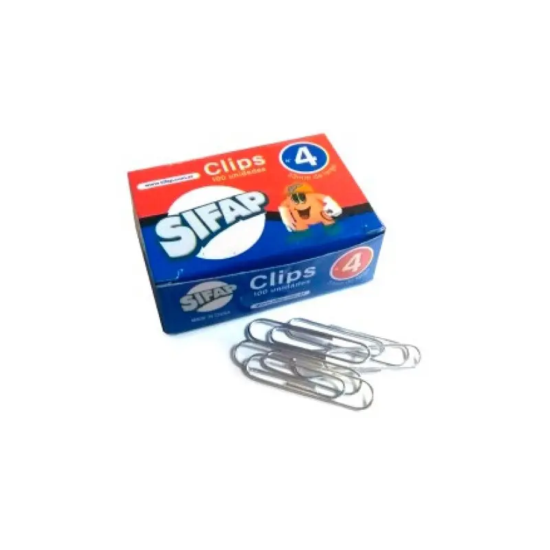 BROCHES CLIPS SIFAP ACERO    Nº 4 100u.                     
