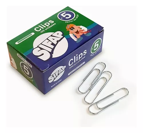BROCHES CLIPS SIFAP ACERO    Nº 5 100u.                     