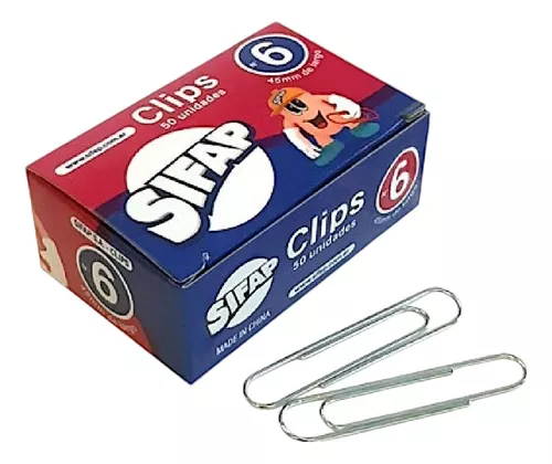 BROCHES CLIPS SIFAP ACERO    Nº 6  50u.                     