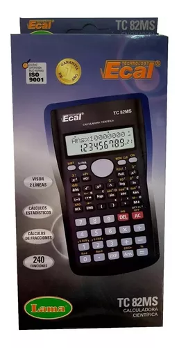 CALCULADORA CIENTIFICA ECAL    TC-82MS                      