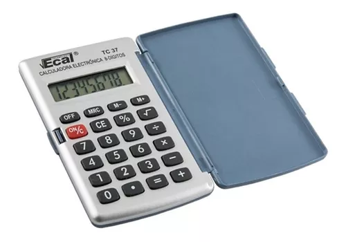 CALCULADORA TC37  8 DIG.CHICA C/TAPA                        