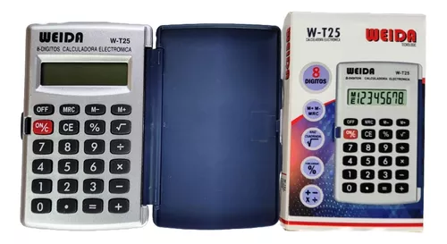 CALCULADORA W-T25   8 DIG.CHICA C/TAPA                      