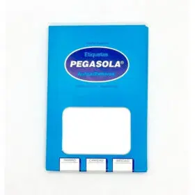 ETIQUETA LISA PEGASOLA COMERCIAL V.MEDIDAS                  