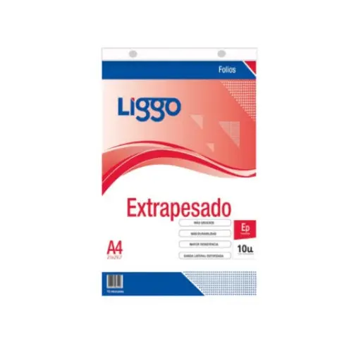 FOLIO POLIPROPILENO LIGGO 70m.  A4   10u.                   