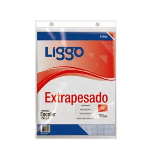 FOLIO POLIPROPILENO LIGGO 70m.  COL.100u.                   