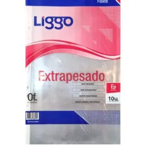 FOLIO POLIPROPILENO LIGGO 70m.  OF.  10u.                   
