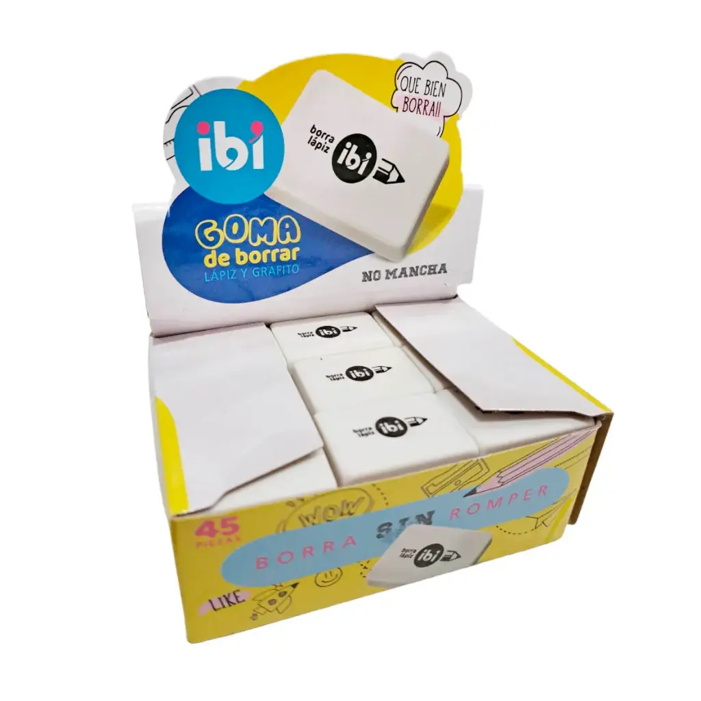 GOMA DE BORRAR IBI   LAPIZ              45u.OFERTA          