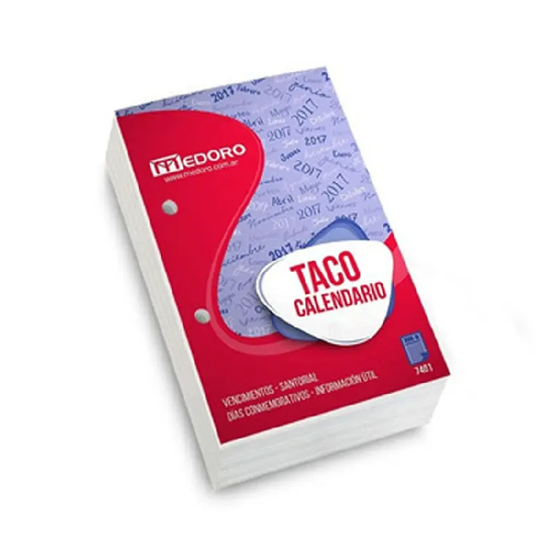 TACO CALENDARIO 2025 OFERTA MEDORO                          