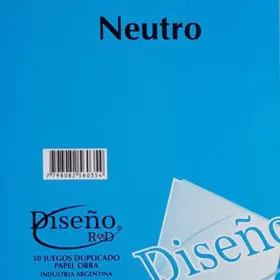 TALONARIO DISEÑO 1ra.DUPLICADO  GRANDE                      