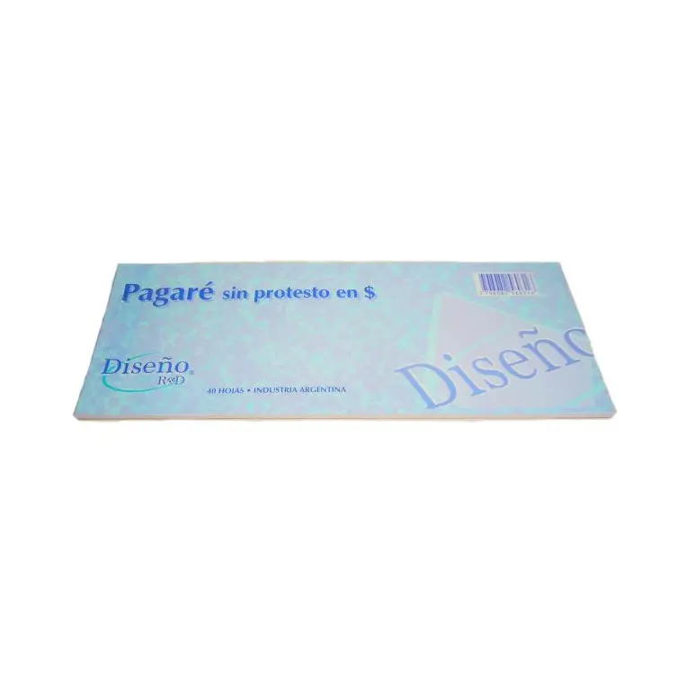 TALONARIO DISEÑO PAGARE PESOS/U$S      40h.                 