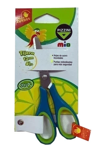 TIJERA PIZZINI SOFT     12.0cm.ZURDOS                       