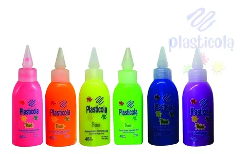 [1395] ADHESIVO VINILICO PLASTICOLA   .40g.FLUO                    