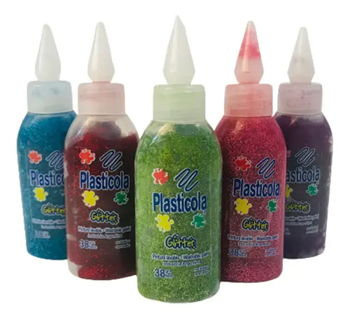 [1359] ADHESIVO VINILICO PLASTICOLA   .40g.GLITTER OFERTA          