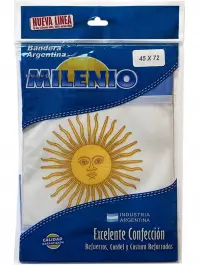 [434] BANDERA ARGENTINA POLIAMIDA C/SOL  45x 72                   