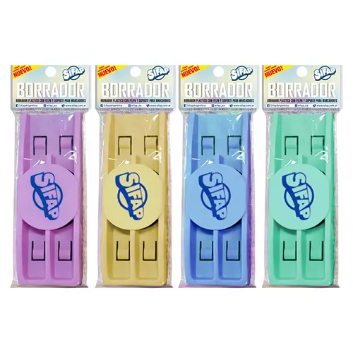 [8021] BORRADOR PIZARRA BLANCA SIFAP C/COMPARTIMIENTOS             