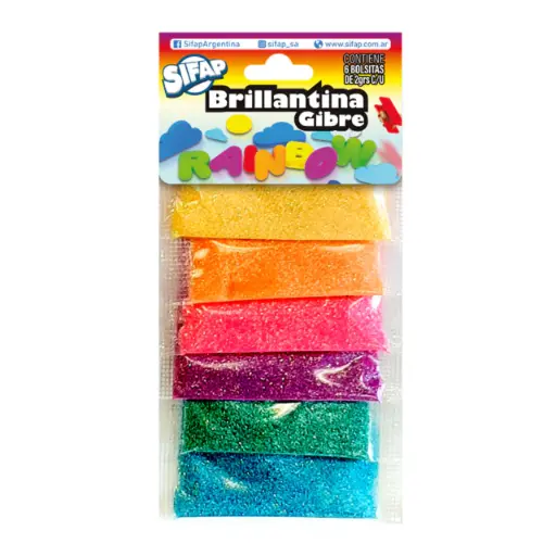 [612] BRILLANTINA FORMAS-STICKS-T.PIRATA-RAINBOW SIFAP BL.        
