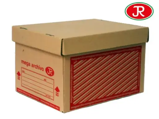 [808] CAJA ARCHIVO CARTON MARRON C/TAPA 44x32x27                  