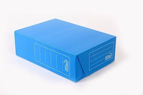 [822] CAJA ARCHIVO PLASTICA OFICIO AZUL 38x28x12 LEGAJO           