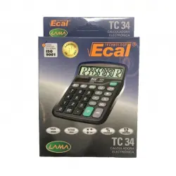 [3389] CALCULADORA TC34 12 DIG.VISOR GDE.                          