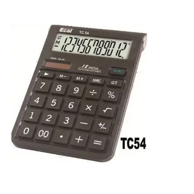 [6854] CALCULADORA TC54 12 DIG.MEDIANA                             