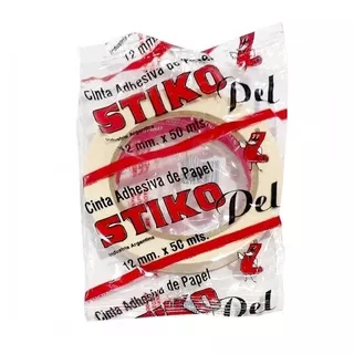 [1503] CINTA ADHESIVA ENMASCARAR STIKO PEL       12mm.x50m.        