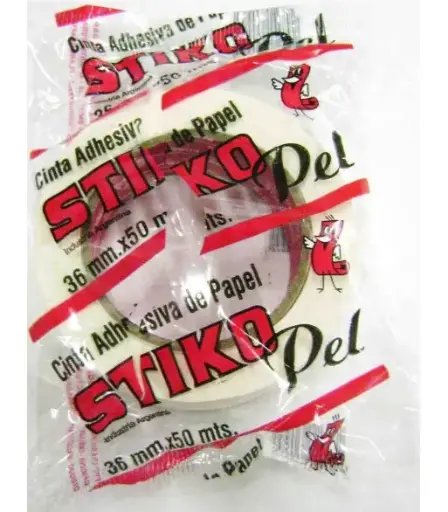 [1506] CINTA ADHESIVA ENMASCARAR STIKO PEL       36mm.x50m.        