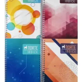 [1492] CUADERNO CON INDICE C/ESPIRAL              45h.             