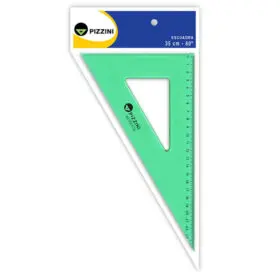 [1617] ESCUADRA ACRILICA PIZZINI N.3732   35cm.                    