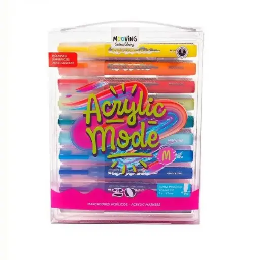 [5343] FANTASIA MOOVING MARCADOR ACRILICO BL.20u.                  