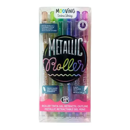 [5733] FANTASIA MOOVING ROLLER T.GEL RT OUTLINER BL. 6u.           