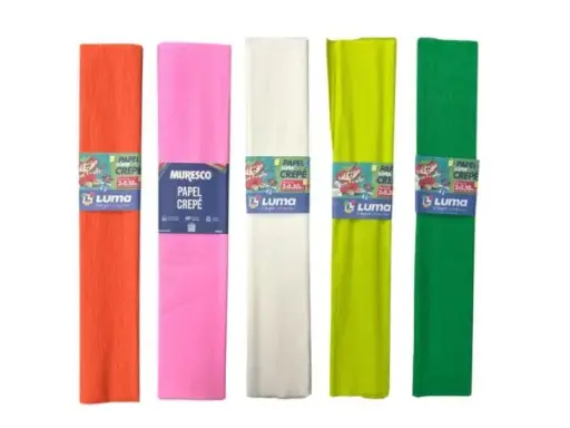 [3120] PAPEL CREPE LISO 13col.     C/U.                            