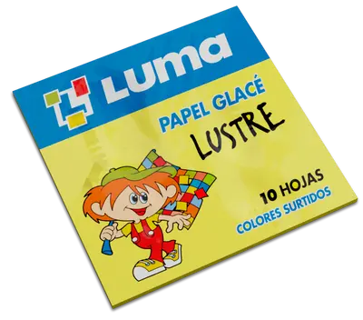 [3716] PAPEL GLASE LUMA LUSTRE SOBRE      10u.                     