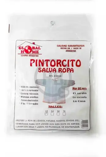 [20300] PINTORCITO PVC TALLE 3 AL 8                                 