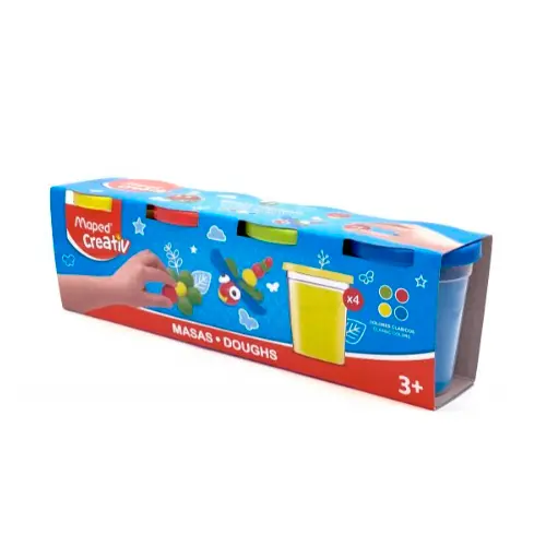 [100727] PLASTIMASA MAPED CREATIV SET X4 POTES             