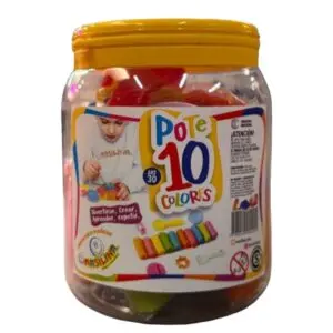 [100728] PLASTIMASA MASA MODELAR MASILINA POTE 10 COLORES