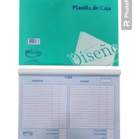 [5234] TALONARIO DISEÑO PLANILLA DE CAJA      50h.                 