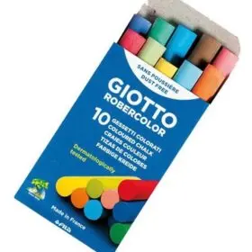 [5603] TIZA COLOR  GIOTTO HIPOALERG. 10u.                          